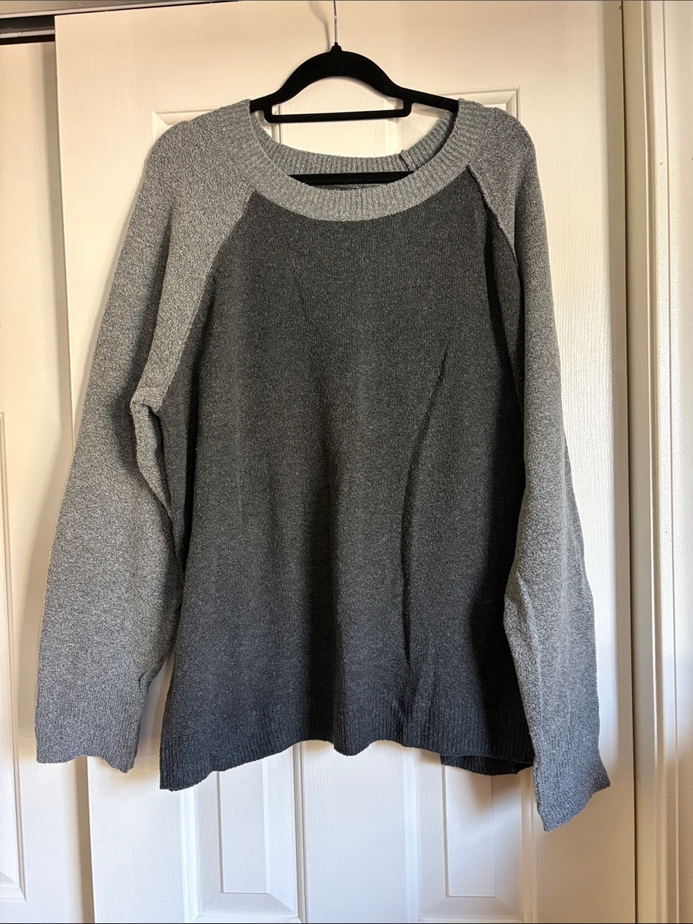 Sonoma Two-Tone Gray Crewneck Sweater